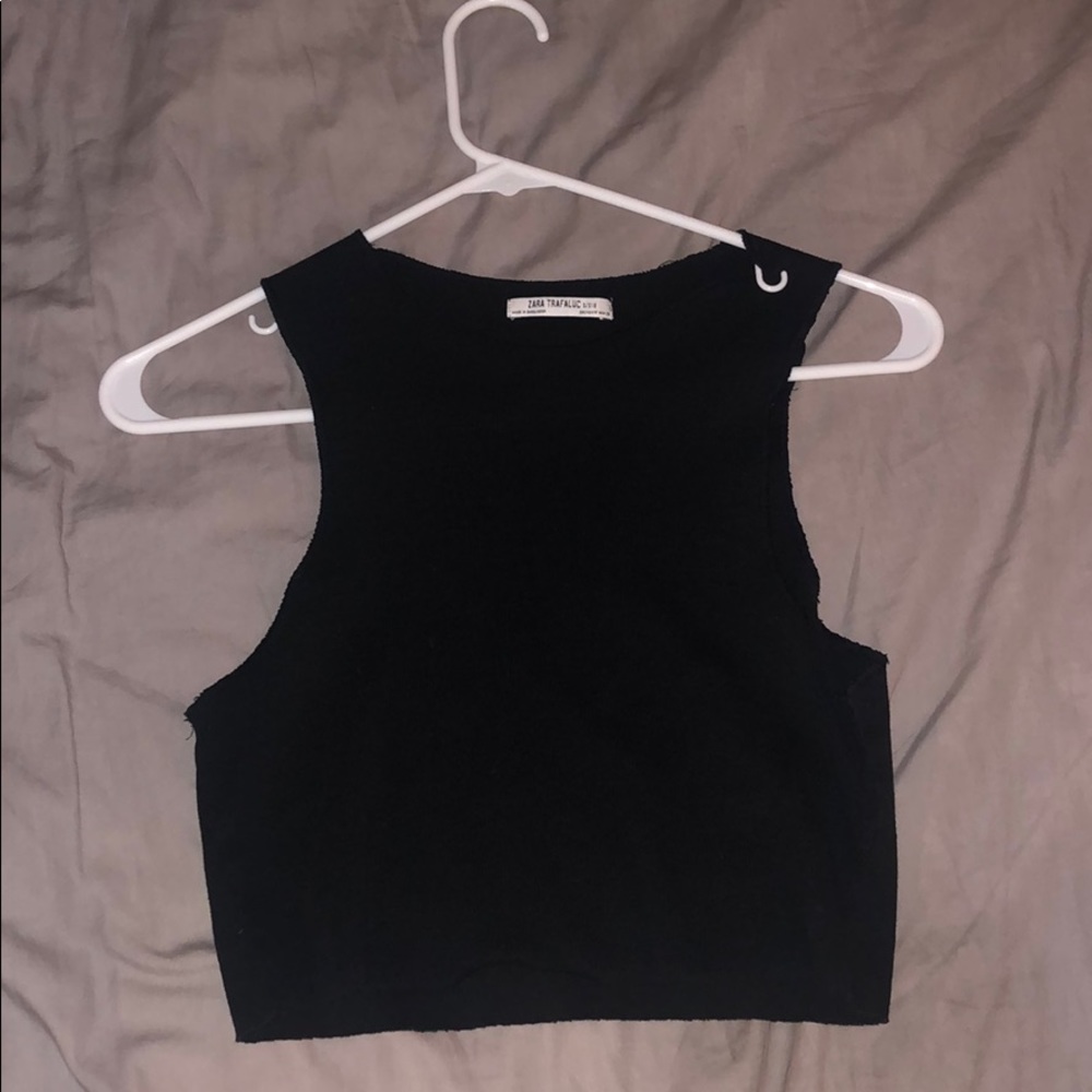 ZARA basic cropped tank